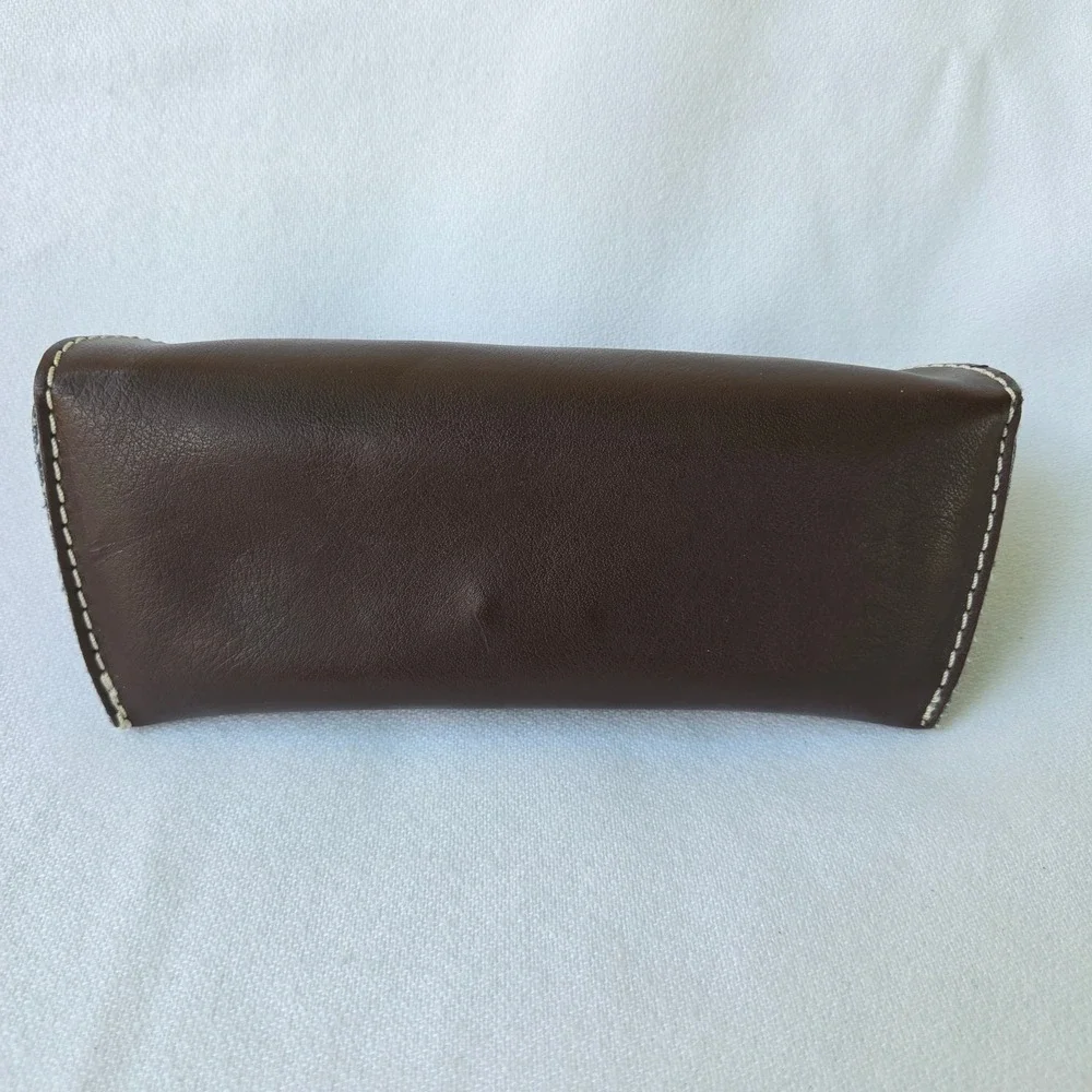 Tommy Hilfiger Sunglasses Semi Hard Case Brown Excellent Snap Case